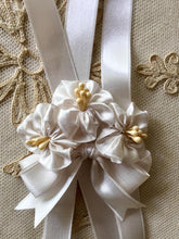 Load image into Gallery viewer, Satin Vintage Ribbon By the Roll Ivory Eighteen Yards