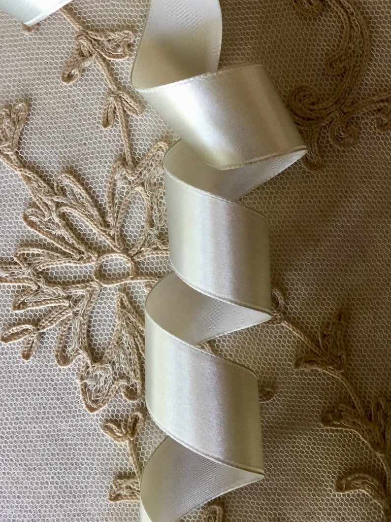 Light Blue Silk Satin Ribbon