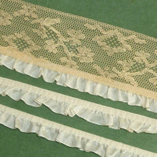 Load image into Gallery viewer, French Muslin Ruffles Vintage Trim