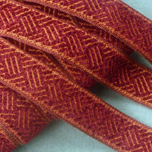 Load image into Gallery viewer, French Chenille Vintage Trim with Cross Hatch Design