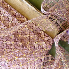 Load image into Gallery viewer, Paris Flea Market Pink Tinsel Lace