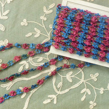 Load image into Gallery viewer, Antique French Ribbon Rococo Flower Trim Gold Metal Threads    By the yard