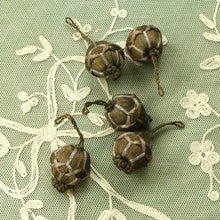 Load image into Gallery viewer, Antique Gold Metal Thread & Cord Bobble