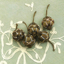 Load image into Gallery viewer, Antique Gold Metal Thread & Cord Bobble