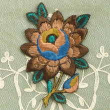 Load image into Gallery viewer, Circa 1920's Embroidered Appliqué Roses