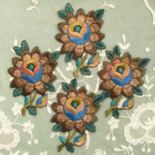 Load image into Gallery viewer, Circa 1920's Embroidered Appliqué Roses