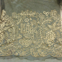 Load image into Gallery viewer, Antique French Tamboured Net Lace