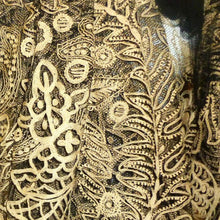 Load image into Gallery viewer, Antique French Tamboured Net Lace