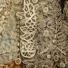 Load image into Gallery viewer, Antique French Tamboured Net Lace