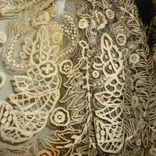 Load image into Gallery viewer, Antique French Tamboured Net Lace