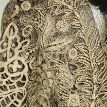 Load image into Gallery viewer, Antique French Tamboured Net Lace