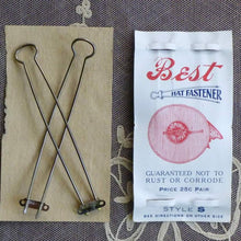 Load image into Gallery viewer, Edwardian Hat Fasteners
