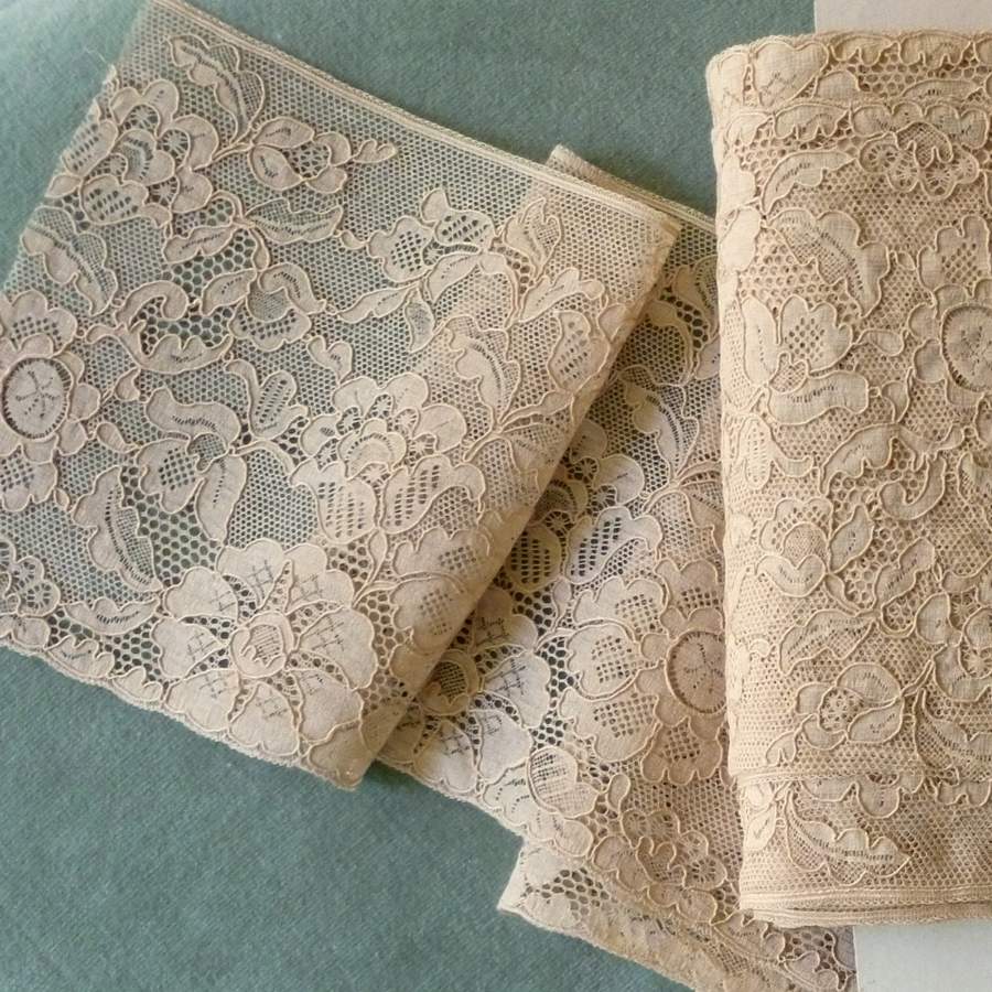 Alencon Antique Lace - Wide – Vintage Passementerie