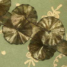 Load image into Gallery viewer, Antique French Gold METAL & Silk Tissue Ribbon