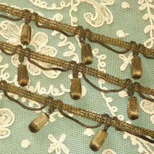 Load image into Gallery viewer, Antique Gold/Bronze Metal Bobble Embellished Trim