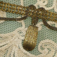 Load image into Gallery viewer, Antique Gold/Bronze Metal Bobble Embellished Trim
