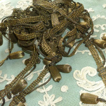 Load image into Gallery viewer, Antique Gold/Bronze Metal Bobble Embellished Trim