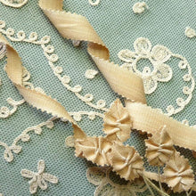 Load image into Gallery viewer, Circa 1920 French Picot Ombre Ribbons Café au lait