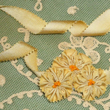 Load image into Gallery viewer, Circa 1920's SILK French Picot Ombre Ribbons Café au lait