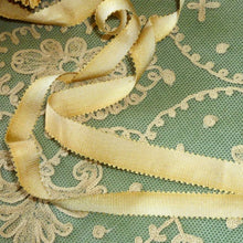 Load image into Gallery viewer, Circa 1920's SILK French Picot Ombre Ribbons Café au lait
