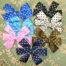 Load image into Gallery viewer, Circa 1950/60's WOVEN Polka Dot Ribbon