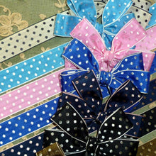 Load image into Gallery viewer, Circa 1950/60's WOVEN Polka Dot Ribbon
