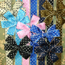 Load image into Gallery viewer, Circa 1950/60's WOVEN Polka Dot Ribbon