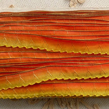 Load image into Gallery viewer, Antique Woven Patterned Scalloped Ombre Ribbon