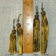 Load image into Gallery viewer, Antique Gold Bullion Tassels