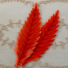 Load image into Gallery viewer, Vintage Velveteen Leaf Appliqués