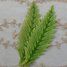 Load image into Gallery viewer, Vintage Velveteen Leaf Appliqués