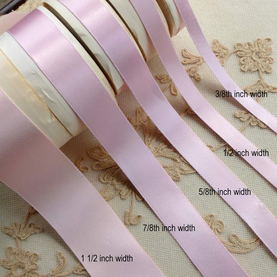 3 Antique Pink Silk Bows (#3)