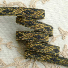 Load image into Gallery viewer, French Gold Metal Antique Trim with Art Deco Design