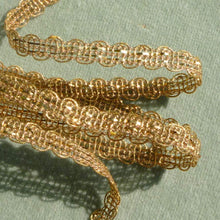 Load image into Gallery viewer, Dainty Gold Metal Trim with Scalloped Borders