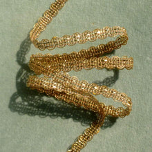 Load image into Gallery viewer, Dainty Gold Metal Trim with Scalloped Borders