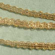 Load image into Gallery viewer, Dainty Gold Metal Trim with Scalloped Borders