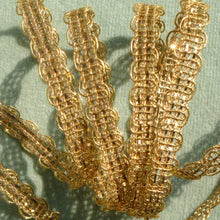 Load image into Gallery viewer, Dainty Gold Metal Trim with Scalloped Borders