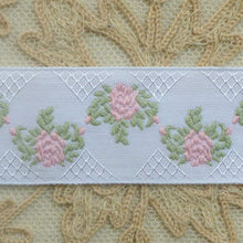 Load image into Gallery viewer, French Roses and Trellis Ribbon Trim