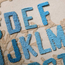 Load image into Gallery viewer, Antique French Blue Beaded Letters