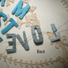 Load image into Gallery viewer, Antique French Beaded Letters Ivory
