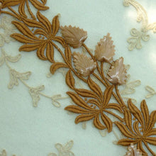 Load image into Gallery viewer, Fine Vintage Cotton Embroidered and Straw Millinery Trim