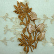 Load image into Gallery viewer, Fine Vintage Cotton Embroidered and Straw Millinery Trim