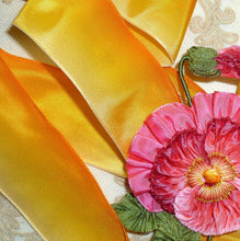 Load image into Gallery viewer, Classic French Light to Dark Yellow Ombre Ribbon