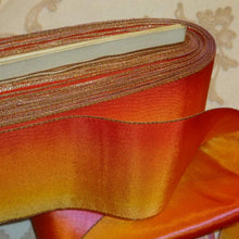 Load image into Gallery viewer, French Ombre Antique Ribbon with Gold Metal Edge