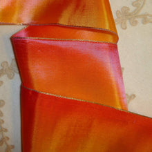 Load image into Gallery viewer, Antique French Ombre Ribbon with Gold METAL Edge