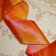 Load image into Gallery viewer, Antique French Ombre Ribbon with Gold METAL Edge