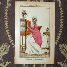 Load image into Gallery viewer, Large French Fashion Cards "Costume Parisien "