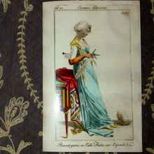 Load image into Gallery viewer, Large French Fashion Cards "Costume Parisien "