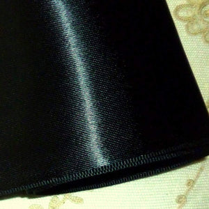 Fine Quality Vintage Double Faced Midnight Black Satin Ribbon