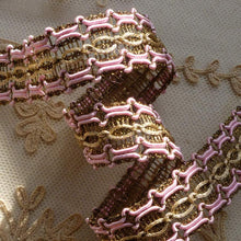 Load image into Gallery viewer, French Gold Metal and Cord Trim
